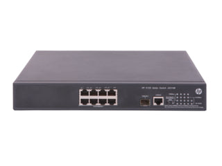 HPE JG310B 1920-8G PoE+ switch, black silver, 8x1G ports, 2x SFP
