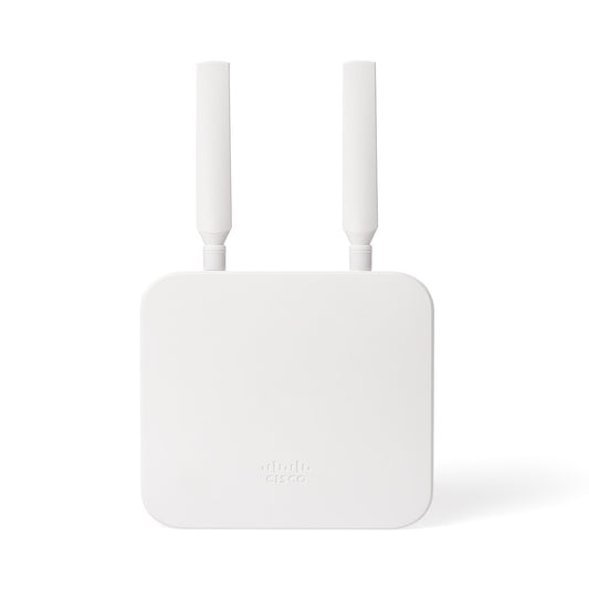 Cisco MG21E-HW-WW | LTE Cat 6 (300 Mbps) cellular gateway, external LTE antennas | 1x 1GbE PoE-in (802.3af) | SD-WAN/4G LTE WAN | Cloud-managed