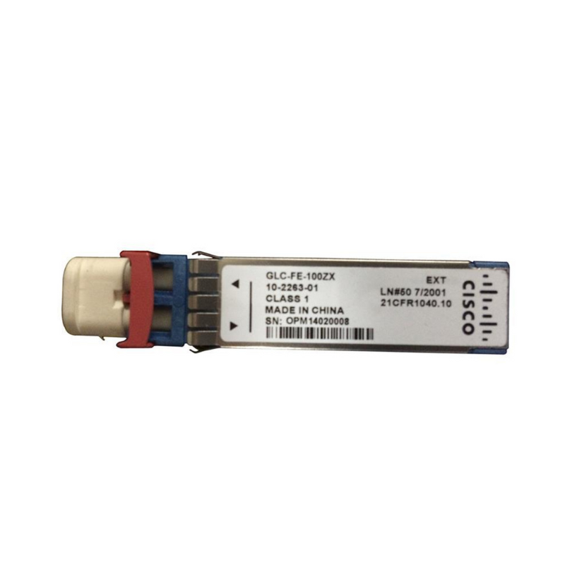 Cisco GLC-FE-100ZX SFP transceiver module 100BASE-ZX 1550nm 80km SMF LC