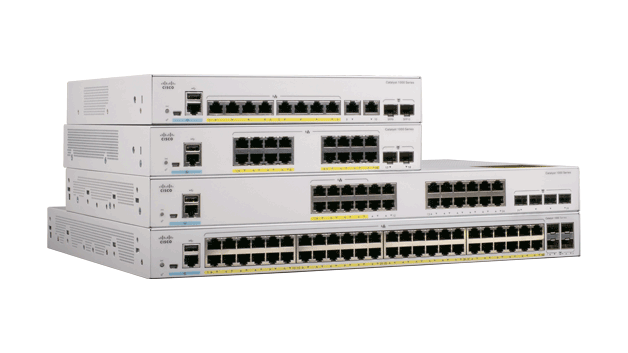 Cisco C1000-48FP-4X-L 48-port PoE+ switch with 10G SFP+ uplinks