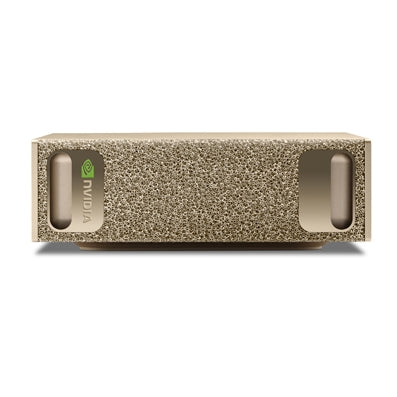 NVIDIA DGX Spark Founders Edition 4TB gold textured hard drive