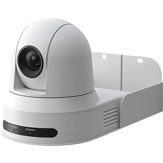 Arctic White Cisco RoomVision PTZ camera with wall mount bracket