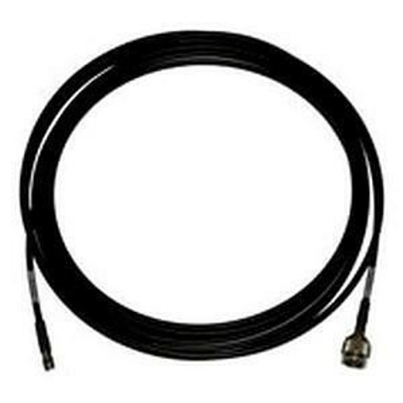 Cisco AIR-CAB150ULL black coaxial cable with N-type connectors, 150 ft