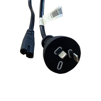 Australian 3-pin AU plug to C7 power cord, 1.8m black adapter