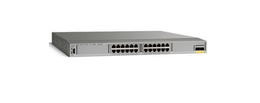 Cisco N2K-C2224TP-1GE 24-port switch with silver-black design