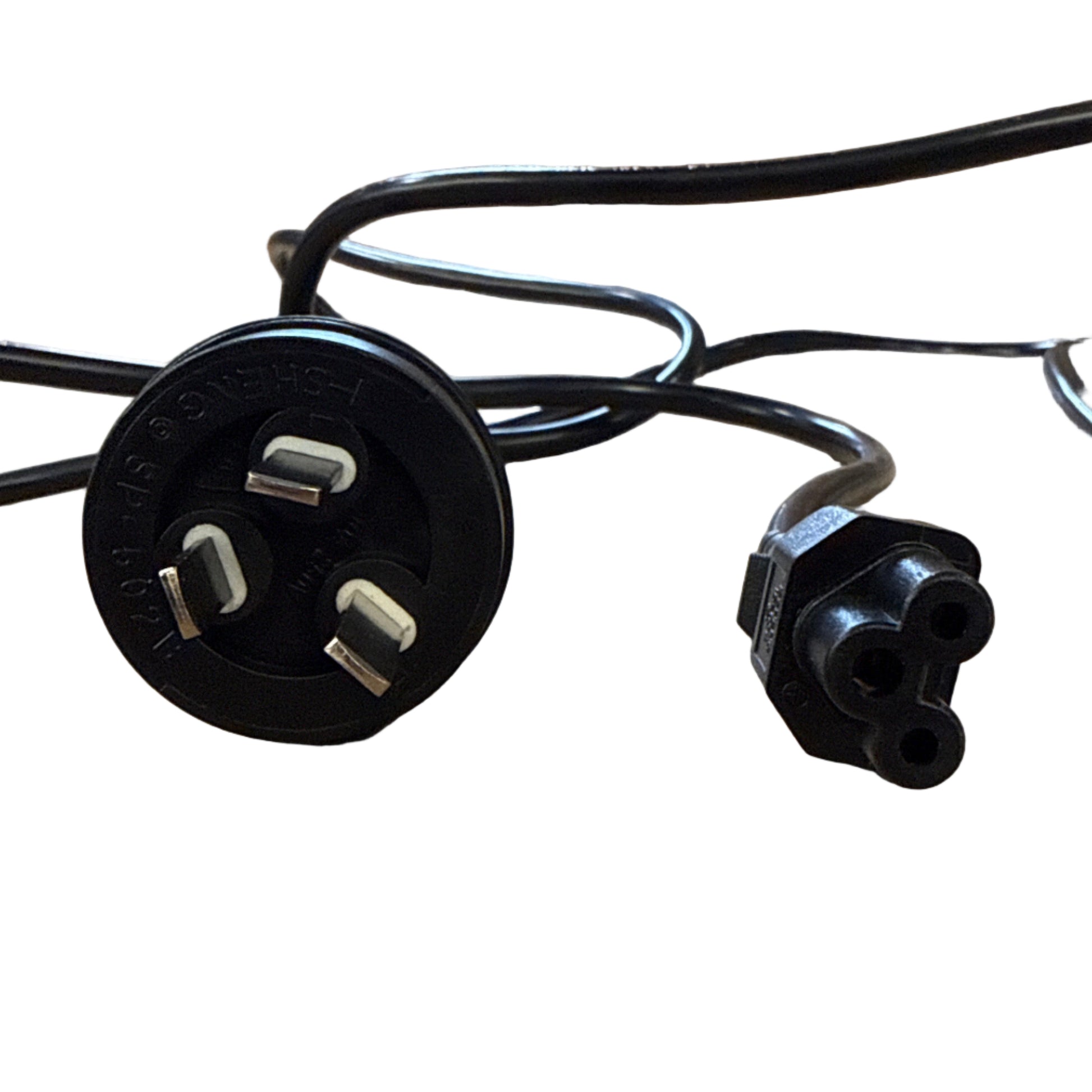 Australian 3-pin AC power cord with C5 clover leaf connector, 1.8m