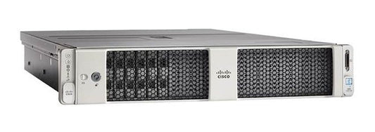 Cisco UCSC-C240-M5S | 2U rack server chassis, 8x SFF + 2x rear SFF bays, dual-socket Intel Xeon Scalable (LGA3647), 24 DIMM slots DDR4, hot-swap drives, modular RAID/VIC, no CPU/memory/drives/PCIe/PSU