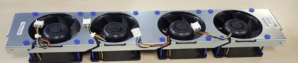 Cisco ASR1002HX-FAN four-fan cooling module with blue screws and black housing
