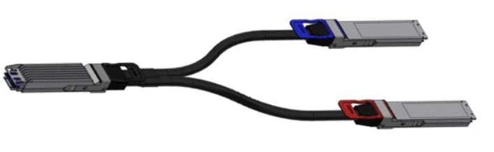 NVIDIA 980-9I92O-00N02A black OSFP-OSFP AOC cable with dual-port PCIe 4.0, 2.5m