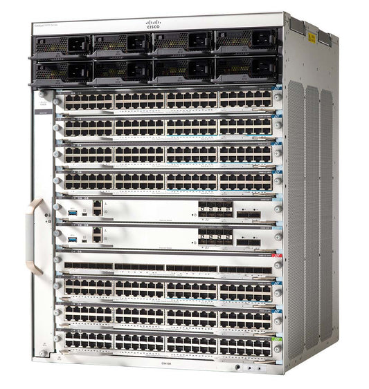 Cisco C9410R-96U-BNDL-E | 10-slot modular chassis | 96x1G UPOE | 1x supervisor | DNA Essentials