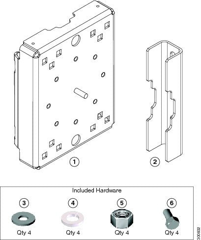 Cisco IR-PMK pole mount kit for IR Series routers, outdoor adjustable bracket