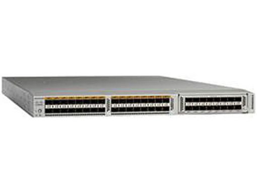 Cisco N5K-C5548UP-FA 32-port 1/10G SFP+ switch with silver chassis