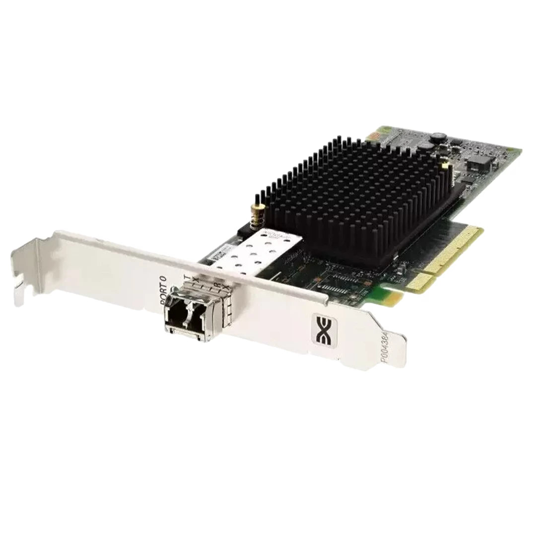 Cisco HX-PCIE-BS32GF FC HBA with 32GFC port and silver heatsink