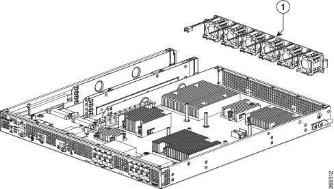 Cisco ASR1001HX-FAN hot-swappable fan module for ASR 1001-HX rack