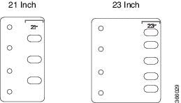 Cisco A907-RCKMNT-23IN | ASR 907 rack mount kit | 23in telco (WECO) | front-mount brackets | steel
