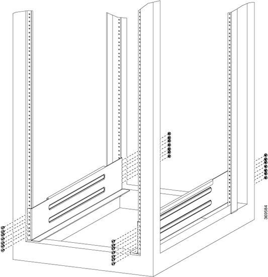 Cisco 8800-INSTKIT | 8800 chassis rack installation kit | rails + brackets | EIA-310 19-inch