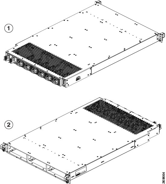Cisco 8800-HV-TRAY power tray with black rack server slots