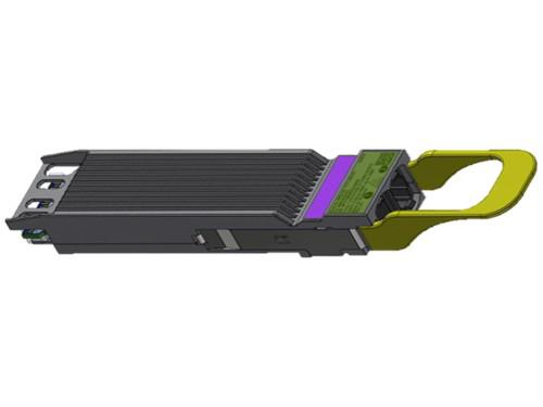 NVIDIA MMS4X00-NS-FLT InfiniBand NDR 800G GPU card with black green purple accents