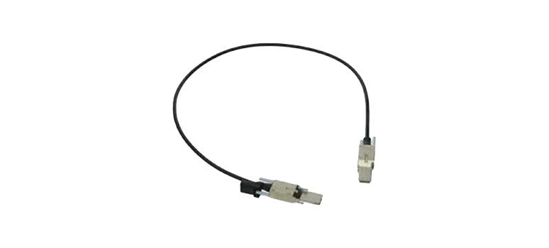 Cisco STACK-T3A-50CM Type 3A black fiber optic stacking cable with silver connectors, 50cm for C9300L/C9300LM