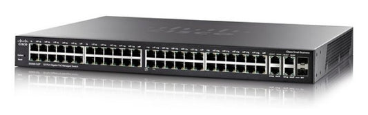 Cisco SG350-52MP-K9-AU | 48x 1G PoE+ (740W), 4x 1G SFP uplinks, L2+/static routing, license-free