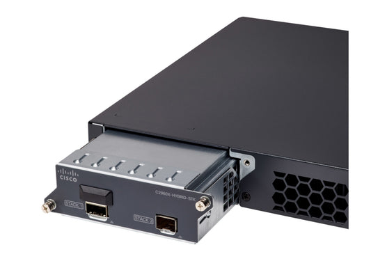 Cisco C2960X-HYBRID-STK | FlexStack-Extended hybrid stacking module | SFP+ 10G extended + FlexStack-Plus interface | bridge local 80G stack to remote over fiber | for 2960-X/XR