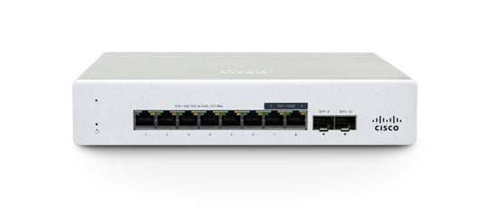 Meraki MS130-8P-HW | 8x 1G | PoE+ 120W | 2x 1G SFP uplinks | Enterprise lic