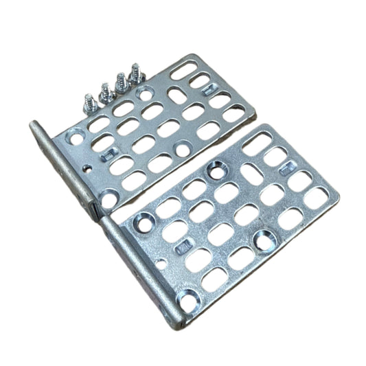 Silver metal folding hinge with holes and screws for Cisco 19’’ rack mount kit