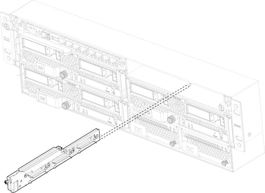 Cisco FPR9K-NM-DIV black silver modular server rack divider for Dell PowerEdge