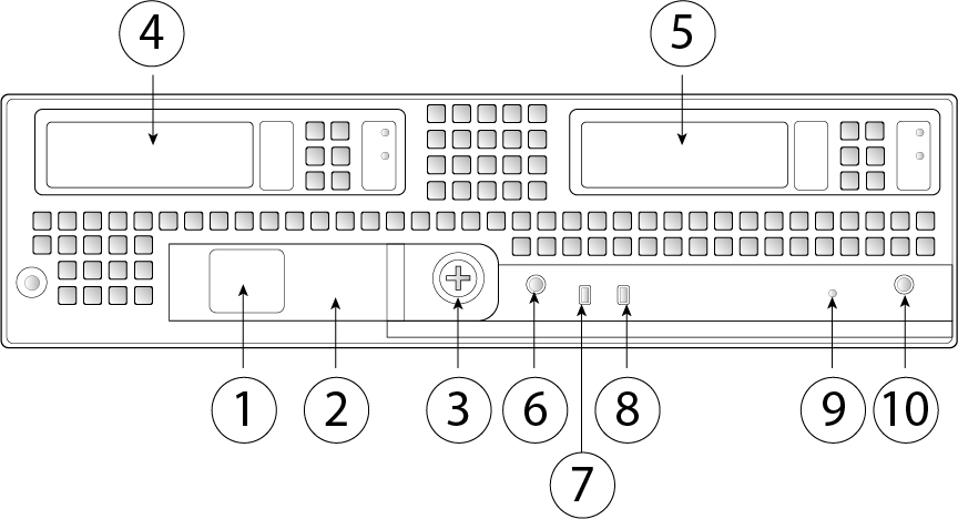 Cisco FPR9K-SM-NEB 10-button black and silver control panel
