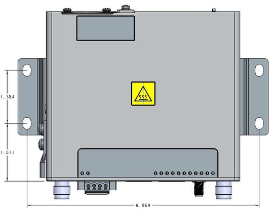 Cisco IR807-WALLMNT wall-mount kit with silver control panel and yellow label
