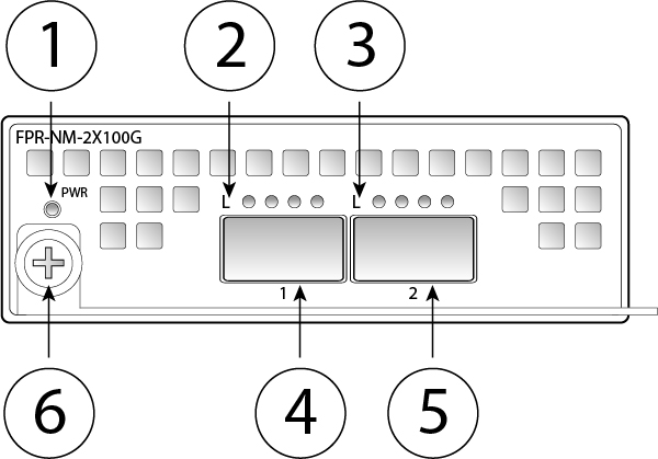 Cisco FPR9K-NM-2X100G | Firewall network module | 2x100G QSFP28 ports | for Firepower 9300/9000 chassis
