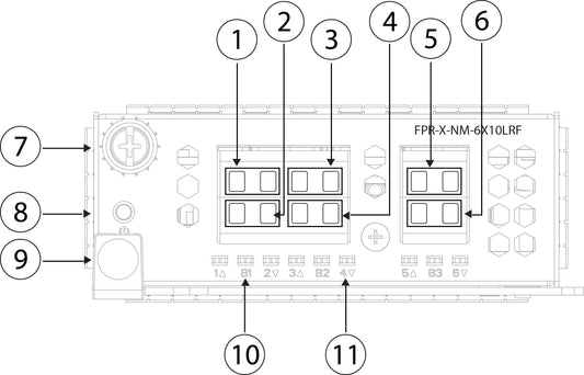 Cisco FPR3K-XNM-6X1SXF | 6x 1GbE SX fiber ports | 1000BASE-SX MMF 850nm, up to 550m, LC | XNM expansion module for Secure Firewall 3100
