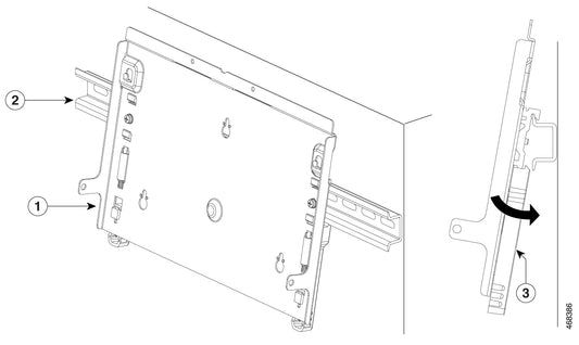Cisco C9K-CMPCT-DIN-MNT DIN-rail mount kit for 9200CX switch