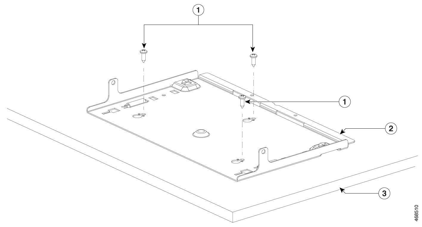 Cisco C9K-CMPCT-DESK-MNT under-desk mount for 9200CX switch