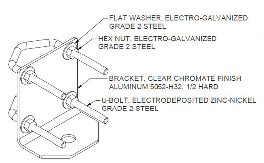 Cisco IW-ACCMK-OMHV | Omni antenna mounting kit | compatible with OMH/OMv N‑type omni antennas | mast or wall hardware | outdoor-rated