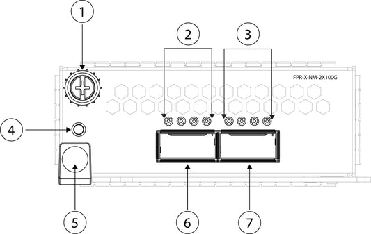 Cisco FPR3K-XNM-2X100G | 2x100G QSFP28 ports | expansion module | Secure Firewall 3100