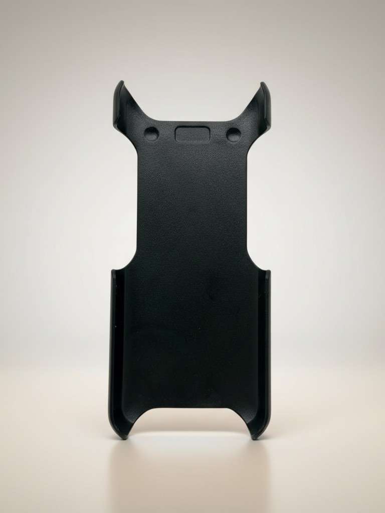 Black plastic phone stand with sleek minimalist design and rounded edges for cisco wp-9821 wireless phone case