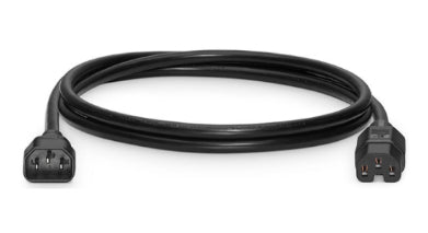 Meraki MA-PWR-C14-C15-1 | IEC C14 to C15 power cord | 10A 250V | 1 m | Black