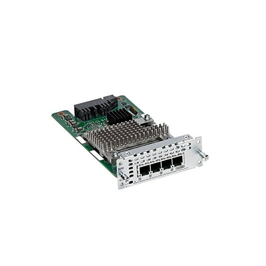 Cisco NIM-4FXSP voice module with silver circuit board
