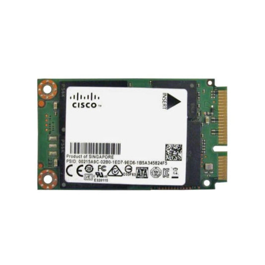 Cisco IR-SSD-MSATA-50G 50GB mSATA SSD with green circuit board