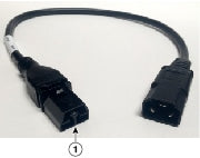 Cisco CAB-HVAC-SD-0.6M black gray HVAC AC power cable 0.6m for Anderson LS-25