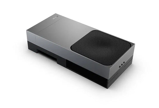 Silver and black xbox series x console with matte finish and top vented panel in nvidia igx thor mini dev kit 128gb