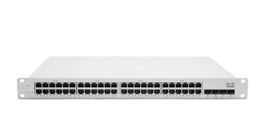 Meraki MS320-48LP-HW | 48x1G | PoE+ (802.3af/at, 370W) | 4x10G SFP+ uplinks | Enterprise