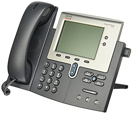 Cisco CP-7942G | VoIP deskphone | 2 lines | 320x222 backlit grayscale LCD | 2x 10/100 Ethernet (PC pass-through) | PoE 802.3af Class 2 | Wideband audio (G.722) | Full-duplex speakerphone | RJ-9 headset | SCCP or SIP (via firmware)