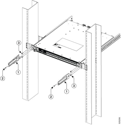 Cisco RCKMT-23-KIT2 | 8010 4-Post 23-inch Rack Mounting Kit, Version 2