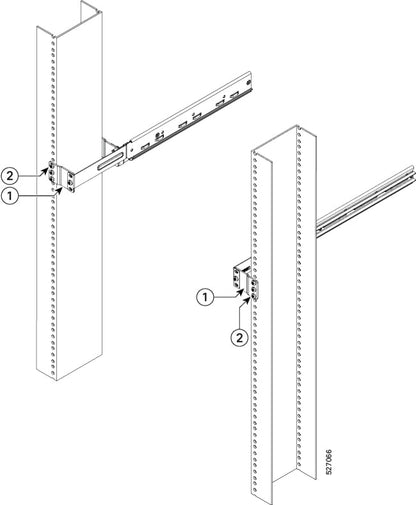 Cisco RCKMT-23-KIT2 | 8010 4-Post 23-inch Rack Mounting Kit, Version 2