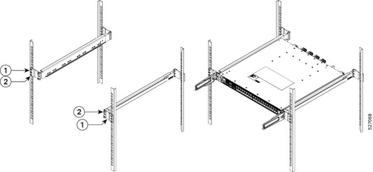 Cisco RCKMT-23-KIT2 | 8010 4-Post 23-inch Rack Mounting Kit, Version 2