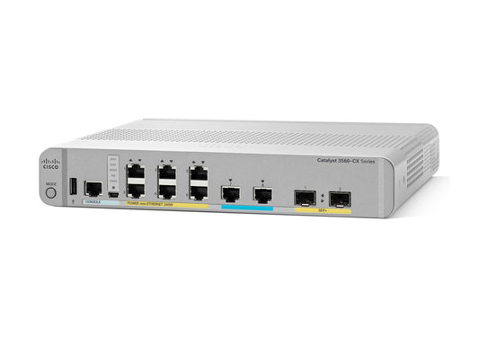 Cisco WS-C3560CX-8XPD-S Catalyst 3560-X PoE+ switch with 8 ports