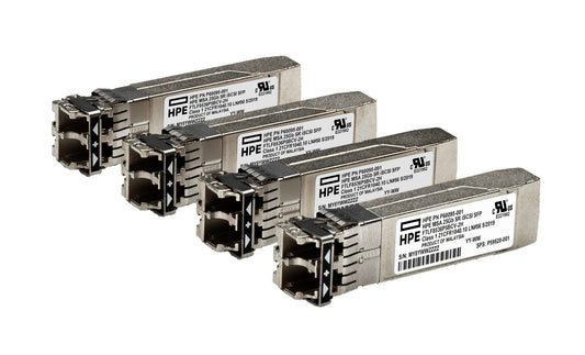 Aruba S0K91A | 25G SFP28 SR | 25GBASE-SR | 850nm | 100m OM4 / 70m OM3 | LC duplex | 4-pack