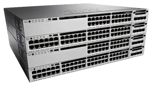 Cisco WS-C3850-24P-E | 24x 1G RJ45; PoE: 802.3at PoE+; uplinks: 4x1G or 2x/4x10G (modular); license: IP Services